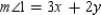When two lines are cut by a transversal, and are one pair of alternate interior angles that are formed. If and , what relationship (in simplified form) exists between x and y?