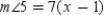 -For parallel lines a and b, and are corresponding angles. If and , find x.