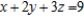 Show that for any value of , the point having the form lies on the plane whose equation is .