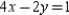 Find the point of intersection for the lines whose equations are and .