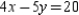 Find the y-coordinate of point X = (4,?), a point that lies on the graph of the equation .