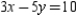 Find the slope m and value of b at the y-intercept (0,b) for the graph of the equation .