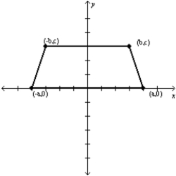 -For the isosceles trapezoid shown, what expression represents the length of each diagonal?