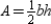 The area of is given by . Considering the auxiliary altitude from vertex B to side , we see that is a right angle. Then in right triangle . From , it follows that . By substitution, the area formula becomes so we have .
