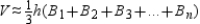 The volume of the sphere is the approximation of the sum of the volumes of the n pyramids. Where the areas of the bases are , , , and so on through , the corresponding altitudes all have a length approximated by h. The the volume of the sphere is appproximated by . In turn, . As n increases, the length h of the altitudes of the pyramids approaches r, the length of the radius of the sphere; that is, . As n increases, the combined base areas of the pyramids also approaches the surface area S of the sphere; that is, . As n increases, we find that or , so that .