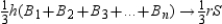 The volume of the sphere is the approximation of the sum of the volumes of the n pyramids. Where the areas of the bases are , , , and so on through , the corresponding altitudes all have a length approximated by h. The the volume of the sphere is appproximated by . In turn, . As n increases, the length h of the altitudes of the pyramids approaches r, the length of the radius of the sphere; that is, . As n increases, the combined base areas of the pyramids also approaches the surface area S of the sphere; that is, . As n increases, we find that or , so that .