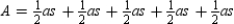 From center O, we draw radii , , , , and . Because the radii are congruent to each other and the sides of the regular polygon are all congruent to each other as well, , , , , and are all congruent to each other by SSS. Each of the congruent triangles has an altitude length of . Further, the length of each base of a triangle is s, the length of side of the polygon. Therefore, the area of the regular polygon is Because the sum of the sides equals perimeter P, we have .