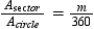 Given that , it follows that . Where r is the length of radius of the circle, the area of the circle is given by . By substitution, it follows that .