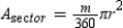 Given that , it follows that . Where r is the length of radius of the circle, the area of the circle is given by . By substitution, it follows that .