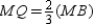 If , , and are the medians of , then their point of concurrence is Q, the centroid of . It follows that . By the Segment-Addition Postulate, we have . By substitution, . By subtraction, . In turn, or 2. Multiplying the equation by , we have .