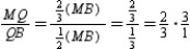 If , , and are the medians of , then their point of concurrence is Q, the centroid of . It follows that . By the Segment-Addition Postulate, we have . By substitution, . By subtraction, . In turn, or 2. Multiplying the equation by , we have .