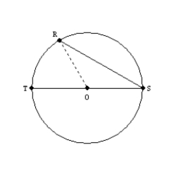 Supply missing reasons for the following proof. Given: with diameter Prove: S1. with diameter R1. S2. Draw radius R2. S3. R3. S4. R4. S5. R5. S6. R6. S7. or R7. S8. R8. S9. But R9. S10. Then R10.