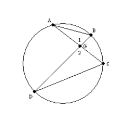 Supply missing statements and missing reasons for the following proof. Given: Chords , , , and as shown Prove: S1. R1. S2. R2. S3. R3. If 2 inscribed intercept the same arc, these are . S4. R4.
