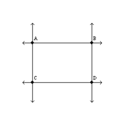 Provide all statements and all reasons for the following proof. Given: , , , and Prove: Quad. ABCD is a parallelogram