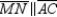 The line segements that join midpoints of 2 sides of a triangle are parallel to the third side of the triangle. For this reason,   in   and   in   ; thus, it follows that   . Similarly,   in   and   in   ; thus,   . By definition, it follows that MNPQ is a parallelogram.