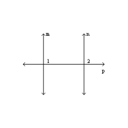 Supply missing statements and missing reasons for the following proof. Given: and transversal p; is a right angle Prove: is a right angle S1. and transversal p R1. S2. R2. S3. R3. Congruent measures have equal measures. S4. R4. S5. R5. Substitution Property of Equality S6. R6. Definition of a right angle