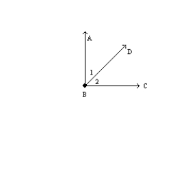 Supply all statements and reasons in the following proof. Given: is a right angle. Prove: and are complementary.