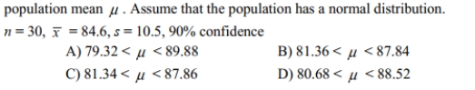 Use the given degree of confidence and sample data to construct a confidence interval for the  <div style=padding-top: 35px> 