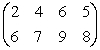 <strong>The matrix is: </strong> A)A 4 \times 2 matrix B)A square matrix C)A 2 \times 4 matrix D)An identity matrix