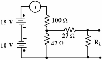 <strong> Given the circuit in Figure , Calculate the current I<sub>N</sub>,) and R<sub>N</sub>, with R<sub>L</sub> disconnected.</strong> A) I<sub>N</sub> = 296 mA, R<sub>N</sub> = 59 Ω B) I<sub>N</sub> = 296 mA, R<sub>N</sub> = 174 Ω C) I<sub>N</sub> = 27.1 mA, R<sub>N</sub> = 59 Ω D) I<sub>N</sub> = 27.1 mA, R<sub>N </sub>= 14.6 Ω