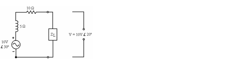 <strong> What is the Norton equivalent impedance Zn external to ZL?</strong> A) 10.0 0° B) 5.0 90° C) 0.47 -26.6° D) 11.2 26.6°