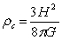 <strong>A classical calculation shows that the critical mass density of the universe is given by where H is the Hubble constant and G is the gravitation constant. If the density is below this value, the universe will expand forever, whereas if it is above this value the universe will eventually stop expanding and collapse. Approximately how many hydrogen atoms per m<sup>3</sup> is the critical density equivalent to?</strong> A) 4 B) 40 C) 400 D) 4000 E) 40,000