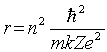 The radii of the Bohr orbits in atomic hydrogen are given by .If the radius of the first Bohr orbit n = 1) is 0.053 nm, the radius of the third Bohr orbit n = 3) is