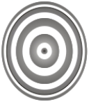 The interference pattern is from a lens placed on a flat reflecting surface illuminated using a monochromatic light from above. From the pattern one can conclude that the lens