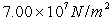 <strong>The Young's modulus for aluminum is . If a 35.0-cm long aluminum bar is shortened by 4.00 mm under a certain load, what is the stress on this bar?</strong> A) . B) . C) . D) . E) QUOTE 8.00×109 N/m2.