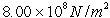 <strong>The Young's modulus for aluminum is . If a 35.0-cm long aluminum bar is shortened by 4.00 mm under a certain load, what is the stress on this bar?</strong> A) . B) . C) . D) . E) QUOTE 8.00×109 N/m2.
