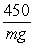 <strong>A projectile of mass m is propelled from ground level with kinetic energy of 450 J. At the exact top of its trajectory, its kinetic energy is 250 J. To what height above the starting point does the projectile rise?</strong> A) m B) m C) m D) m E) m