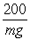 <strong>A projectile of mass m is propelled from ground level with kinetic energy of 450 J. At the exact top of its trajectory, its kinetic energy is 250 J. To what height above the starting point does the projectile rise?</strong> A) m B) m C) m D) m E) m