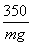 <strong>A projectile of mass m is propelled from ground level with kinetic energy of 450 J. At the exact top of its trajectory, its kinetic energy is 250 J. To what height above the starting point does the projectile rise?</strong> A) m B) m C) m D) m E) m