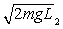 <strong>A flexible rope of mass m and length L = L<sub>1</sub> + L<sub>2</sub>, hangs over a frictionless peg, as shown in the figure. What is the speed of the rope when it just slides off the peg? </strong> A) B) C) D) E)