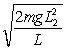 <strong>A flexible rope of mass m and length L = L<sub>1</sub> + L<sub>2</sub>, hangs over a frictionless peg, as shown in the figure. What is the speed of the rope when it just slides off the peg? </strong> A) B) C) D) E)