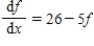 The function   satisfies the equation of change   .For what values of f is the graph of f versus x increasing? Round your answer to two decimal places. ​