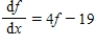 The function   satisfies the equation of change   .For what values of f is the graph of f versus x increasing? Round your answer to two decimal places, if necessary. ​