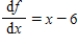 Consider the equation of change .What can you say about the graph of f versus x when ? 