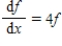 <strong>If f satisfies the equation of change , then what can be said about the function ? </strong> A) f is linear with slope . B) f is linear with slope 4. C) f is exponential with growth factor . D) f is exponential with growth factor 4.