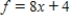<strong>If f satisfies the equation of change , and the initial value of f is 8, find a formula for the function . </strong> A) B) C) D)