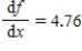 If f satisfies the equation of change   , and the initial value of f is 7.76, find a formula for the function   . ​