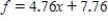 <strong>If f satisfies the equation of change , and the initial value of f is 7.76, find a formula for the function . </strong> A) B) C) D)