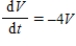 <strong>A balloon is being inflated at a constant rate of 4 liters of air per minute.If V is the volume, in liters, of the balloon after t minutes, write an equation of change that is satisfied by V. </strong> A) B) C) D)
