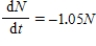 <strong>The rate of growth in price of an item that costs N dollars is .Write an equation of change that is satisfied by N. </strong> A) B) C) D)
