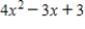 <strong>What value of x gives the minimum value of the quadratic function ? Round your answer to two decimal places. </strong> A) 2.66 B) 2.44 C) 1.27 D) 0.38