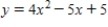<strong>What value of x gives the minimum value of the quadratic function ? Round your answer to two decimal places. </strong> A) 0.63 B) 1.29 C) 3.44 D) 3.51