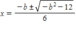<strong>Use the quadratic formula to write the solution of the quadratic equation . </strong> A) B) C) D) 