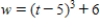 <strong>Use a formula to express w as a function of t if and . </strong> A) B) C) D)