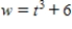 <strong>Use a formula to express w as a function of t if and . </strong> A) B) C) D)