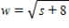 <strong>Use a formula to express w as a function of t if and . </strong> A) B) C) D)